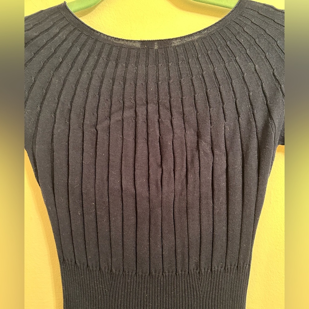NWOT Uniqlo U Crew Neck Ribbed Balloon Dress - Picture 5 of 6